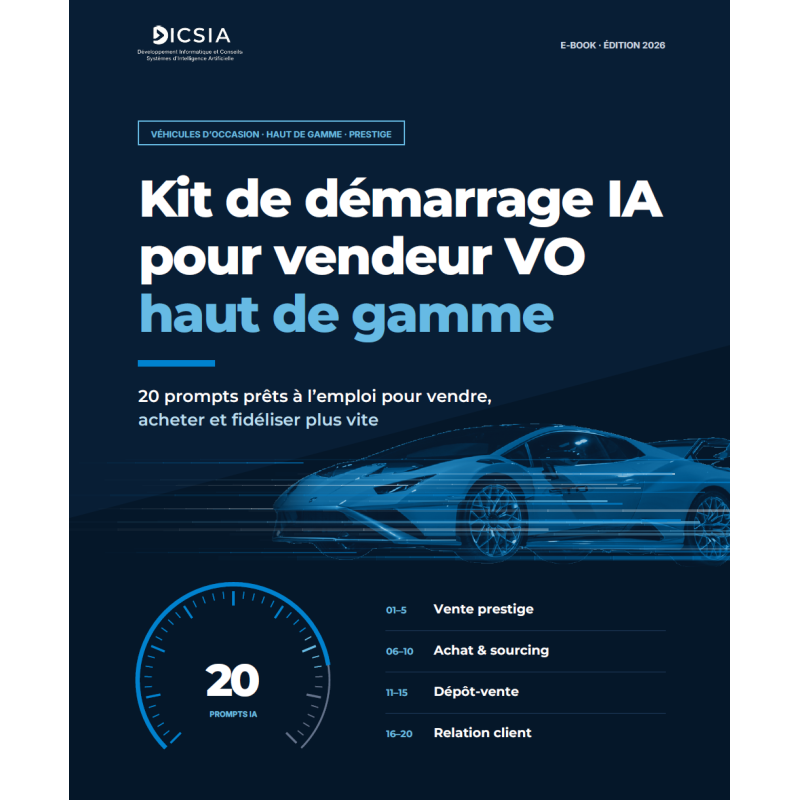 Kit IA Vendeur Automobile Occasion Prestige et Haut de gamme